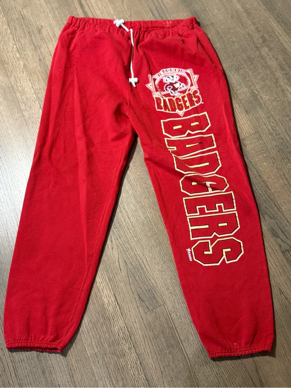Wisconsin Badgers Vintage Artex Sportswear Red Sweatpants
